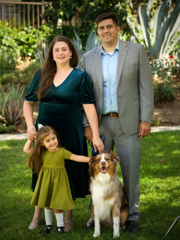Jose Ugarte with his family