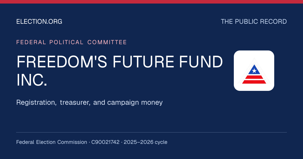 FREEDOM'S FUTURE FUND INC. — Election.org public record, FEC C90021742
